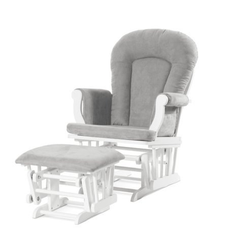 Cozy Glider Rocker with Ottoman