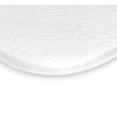 Oval Bassinet Mattress in White
