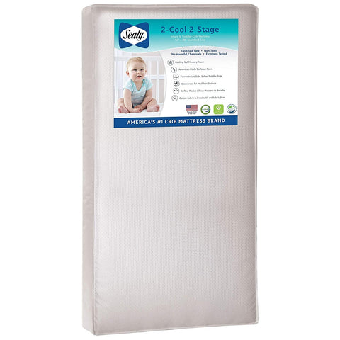 Sealy Baby Select 2-Cool 2-Stage Dual Firmness & Baby Crib Mattress