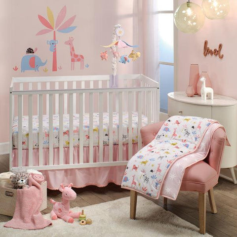 Snuggle Jungle 3-Piece Crib Bedding Set by Lambs & Ivy