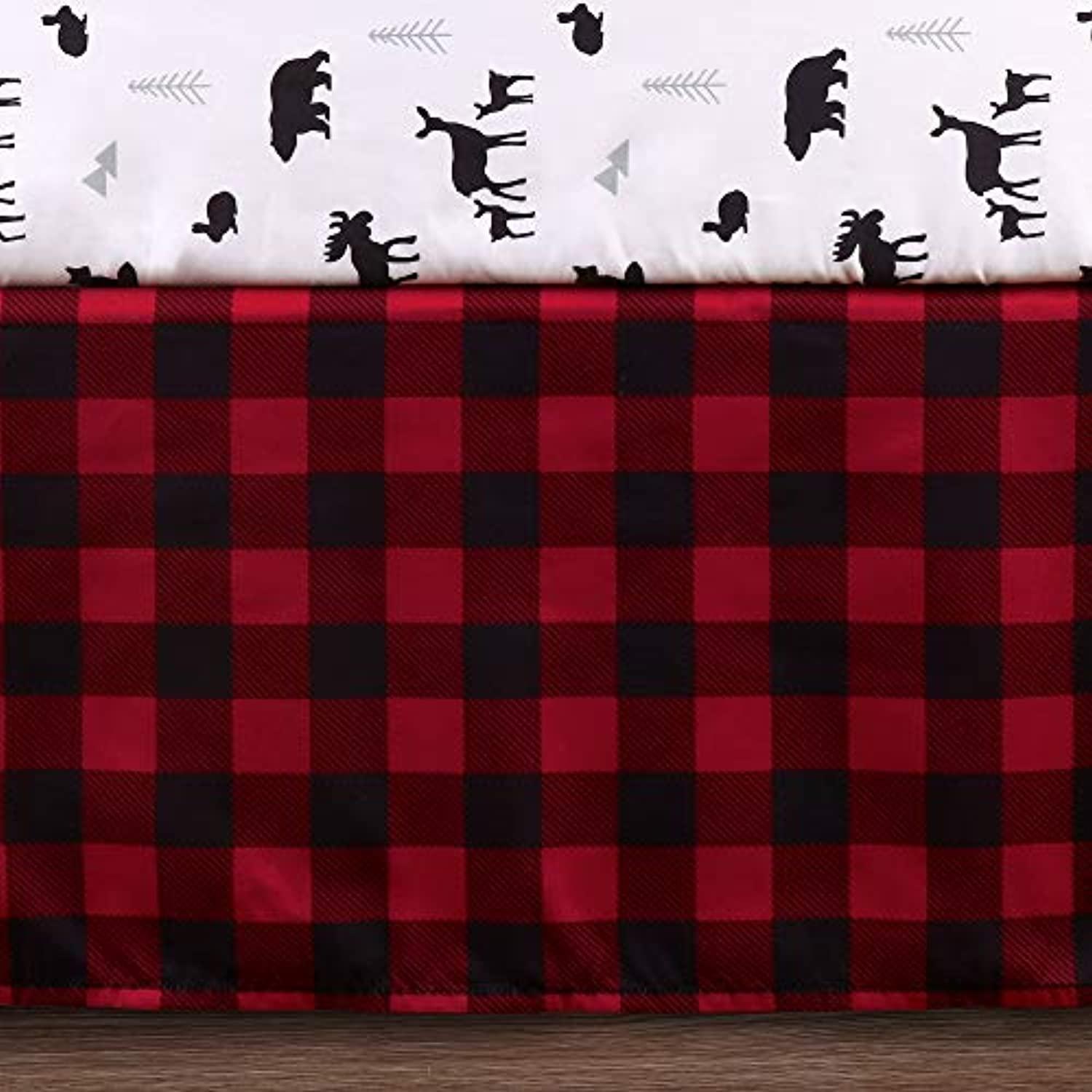 Buffalo plaid hot sale crib skirt