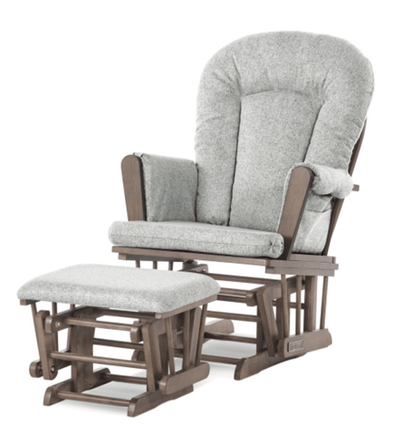 Tranquil Nursery Glider and Ottoman, Cocoa Bean