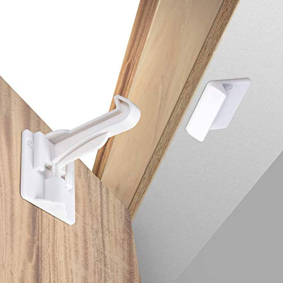 Upgraded Invisible Cabinet Latch Locks (10 Pack)